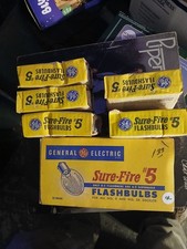 32 General Electric Sure-Fire Flash Bulbs No 5 Vintage Camera Old Stock