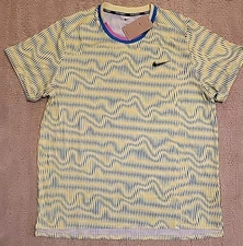 Nike Court Dri-fit Advantage 2 Tennis Shirt Men L Tall NWT $75 FD5322-736 Yellow