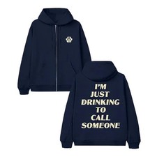 Sabrina Carpenter Short n' Sweet Tour 2025 Just Drinking Zip Hoodie S-5XL