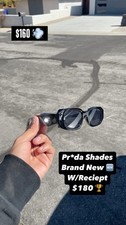 Prada PR17WS 1AB5S049 Women's Sunglasses 49 mm Black / Dark Grey Lens