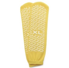 Halyard 48704 Patient Slippers X-Large Yellow Non-Slip Fall Management 48 Pairs