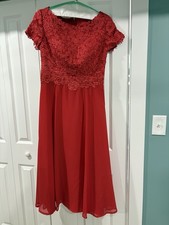 Vestido Rojo, Talla M, ChongXiao