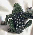 RARE Jay Strongwater "Marcel" Oval FROG Lily Pad Photo Frame Green Signed 2002 — photo 4