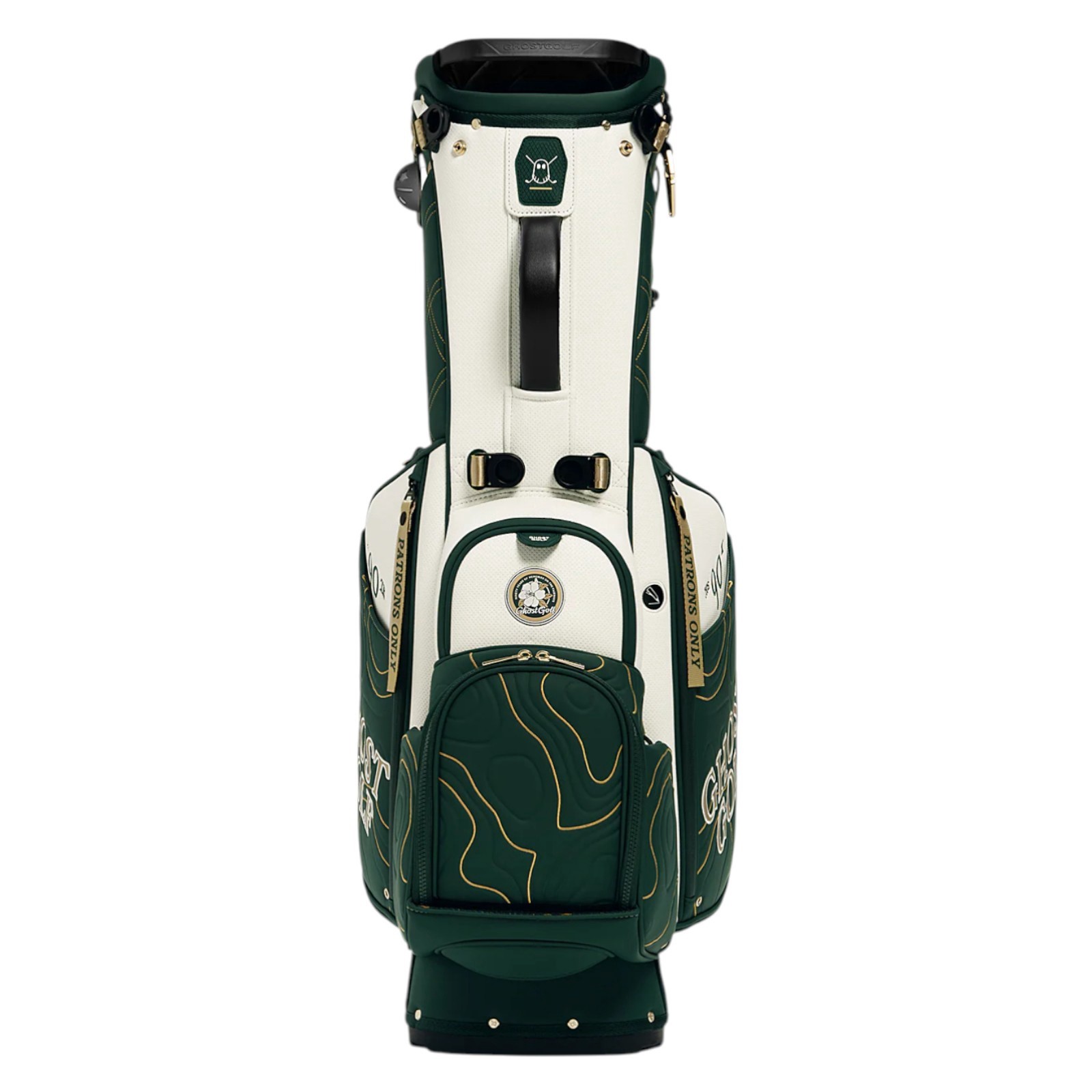 Ghost Golf Patrons Only Anyday 7-Way Stand Bag, Men's, Forest Green/White