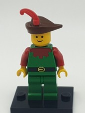 Lego® cas137 Forestman grün rot Hut braun Feder rot klein aus 6077 Ritter