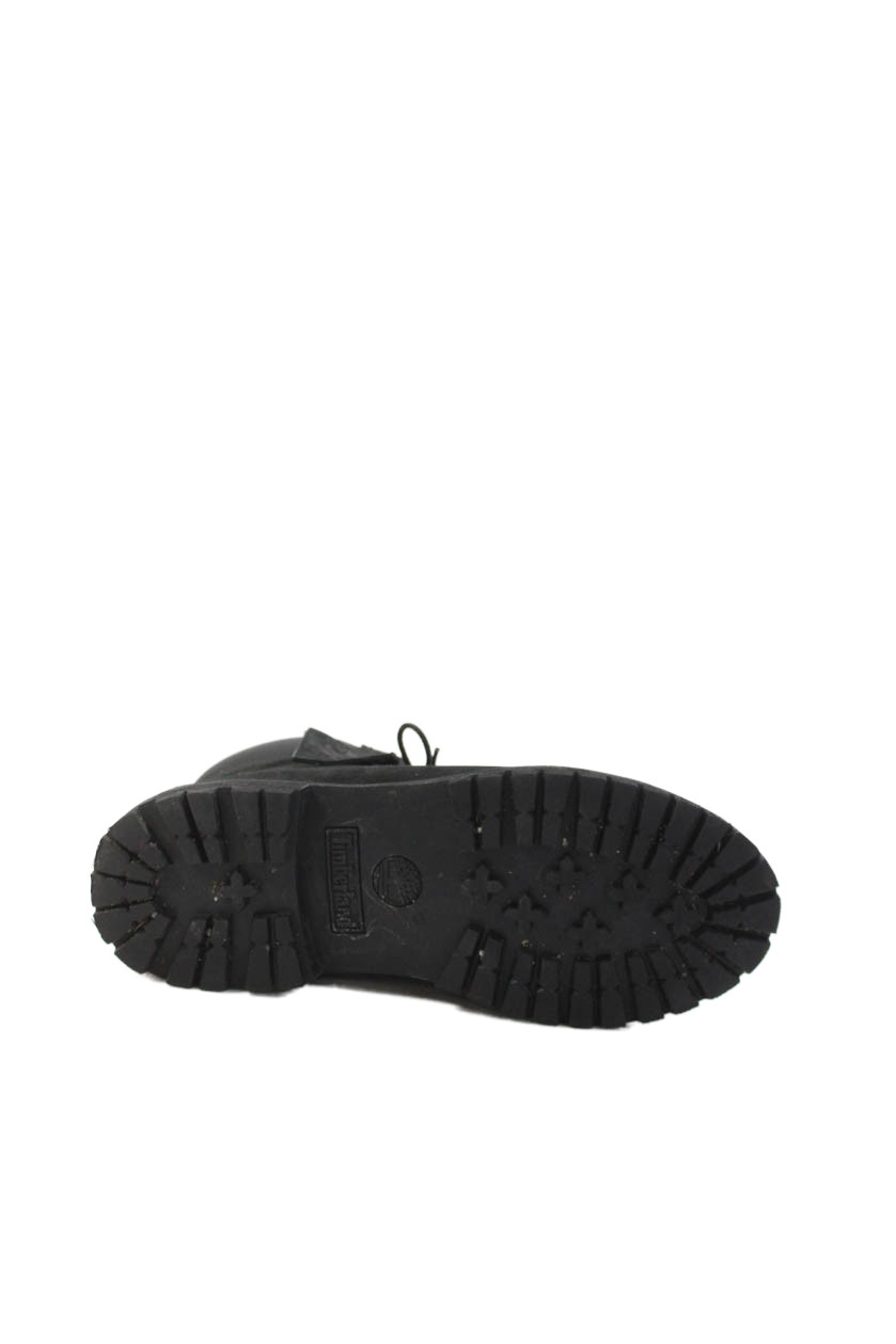 Timberland Womens Solid Leather Round Toe Lace Up… - image 3