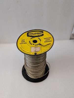Vintage 20 AWG Columbia Electronic Cables Speaker Wire, 500+ Feet, 7.7 Lbs Spool