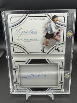 Franz Beckenbauer Booklet On Card Auto /99 Panini Immaculate Signature Moves