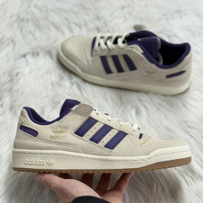 Adidas Forum Low CL Off White Violet Gum Mens JS1099 NEW Sz 9