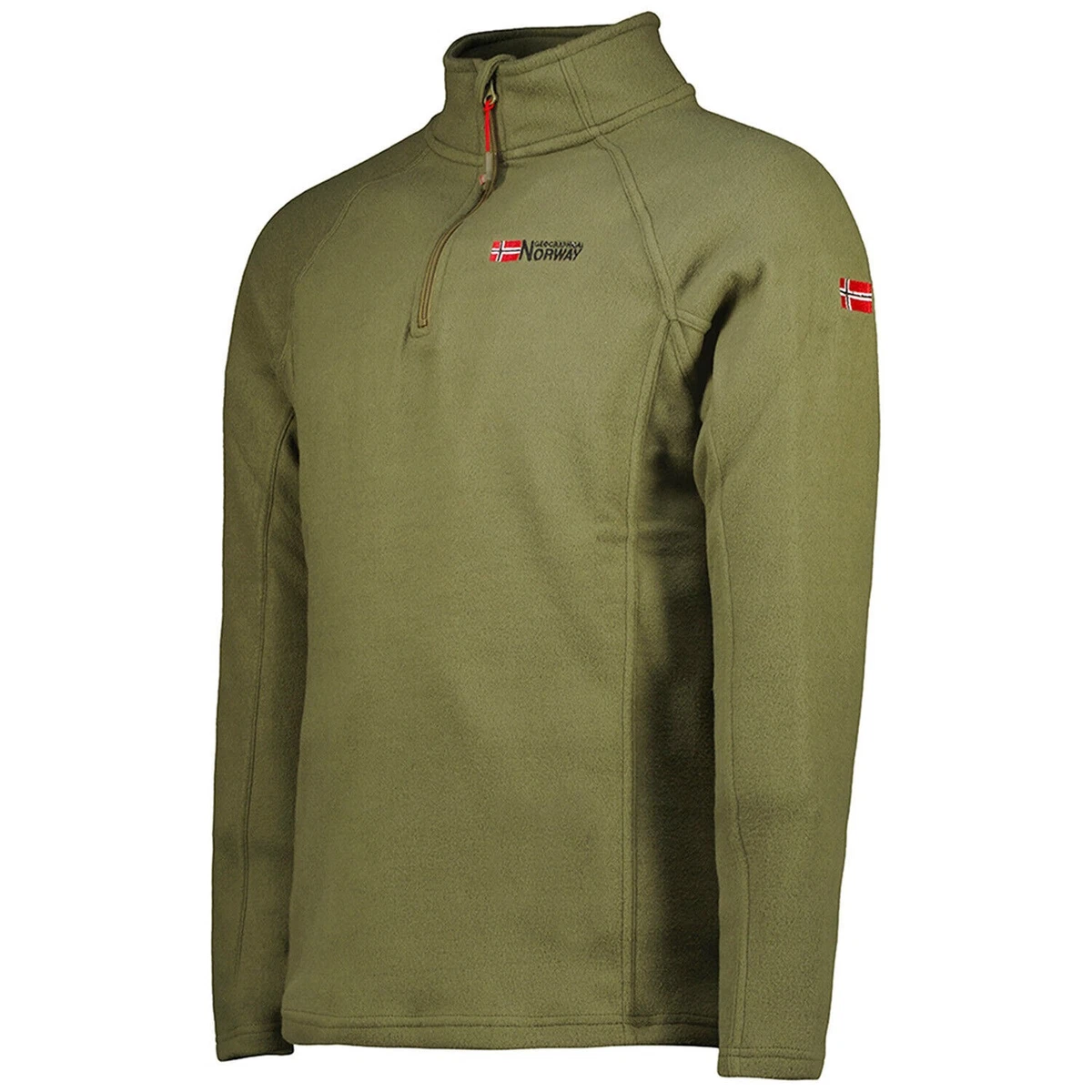 Geographical Norway Cappotto Pile Uomo Modello Tug | Giacca Calda In Pile Nero Taglia L | Sportiva E Comoda