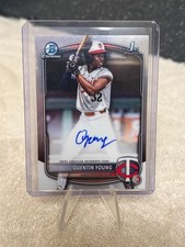 2025 Bowman Draft Quentin Young 1st Chrome Auto Twins