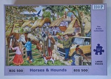 HOP House Of Puzzles BIG 500 HORSES AND HOUNDS Jigsaw Puzzle - New and Sealed