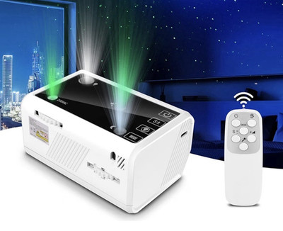 LED Stars & Sky Night Light Projector, USB, Remote, Color Changing, Timer remote