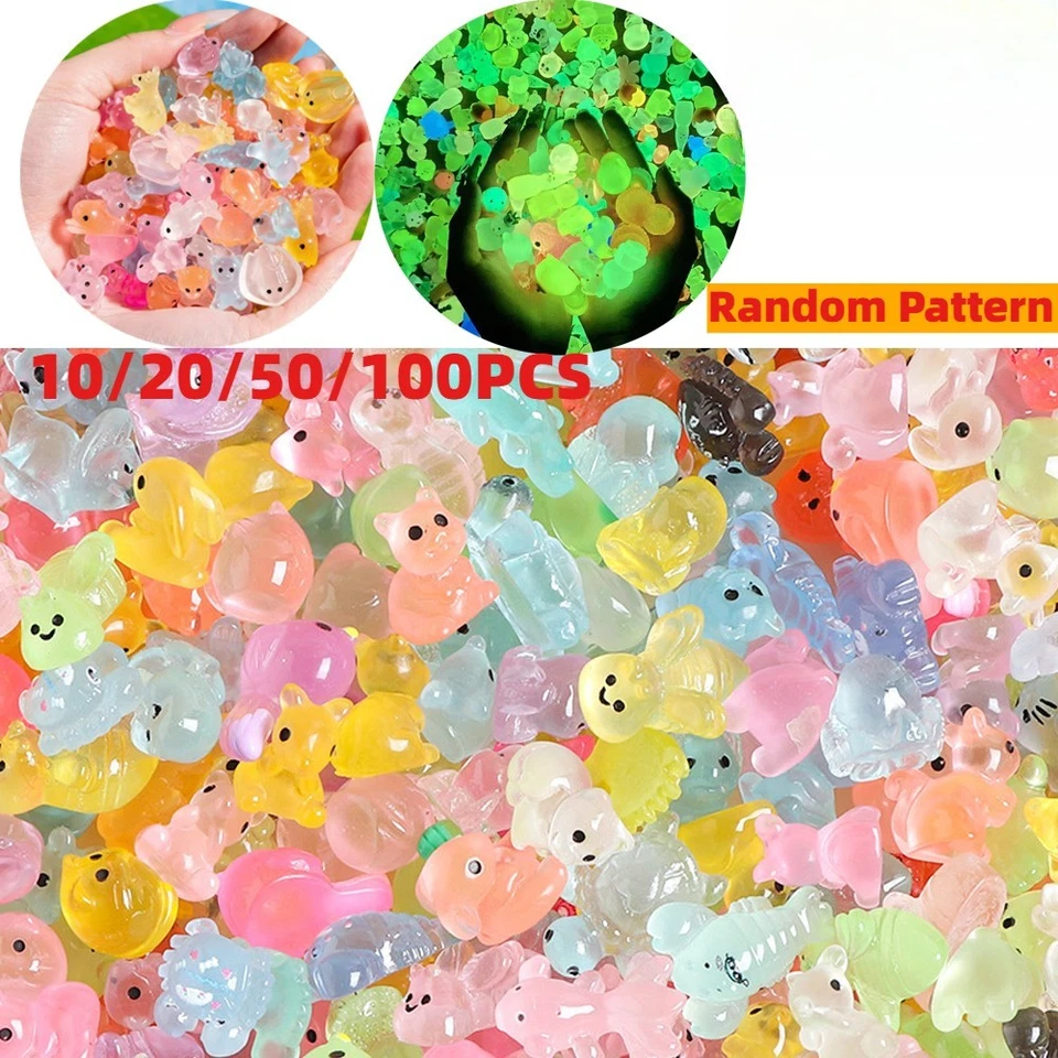 HOT 10-100x Resin Mini Animal Luminous Tiny Animal Micro Landscape Fairy Garden - image 2 of 4