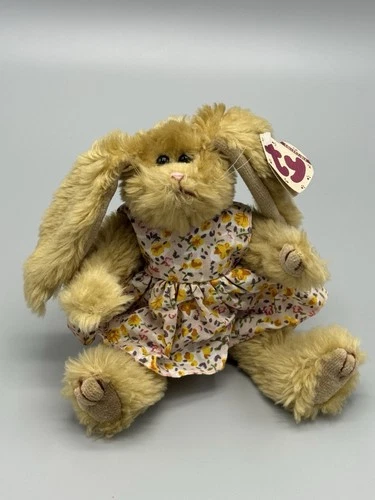 1993 Ty Attic Treasures Collectible Baby Shelby The Bunny Rabbit Hare 9” Vintage