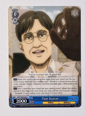 Weiß Schwarz TCG: Tom Ksaver AOT/SX04-083 C AOT:Final Season Set