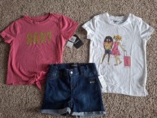 New With Tags Girls 6x DKNY 3 piece Short Set