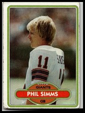 Topps 1980 Topps Phil Simms #225 Football