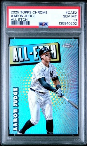 135940202 Aaron Judge 2025 Topps Chrome #CAE-2 All-Etch PSA 10