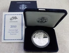 2010-W Proof American Silver Eagle Dollar $1 Box & COA US Mint