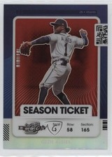 2021 Panini Contenders Season Ticket Optic Red Prizm Ozzie Albies #1 1fa0