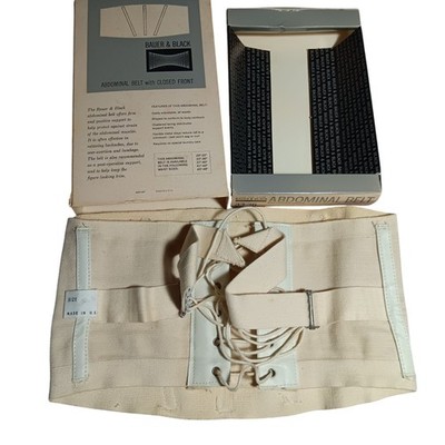 Vintage Men's Abdominal Belt Bauer & Black 1960s 33-36 NIB IN BOX No 1199