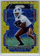 /10 2021 Panini Prizm - Gold Shimmer Prizm Marquez Stevenson #407 (RC)
