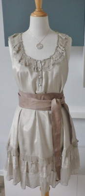 Vero Moda Kleid Tunika helles beige Gr. 38 M  NEU NP 60 