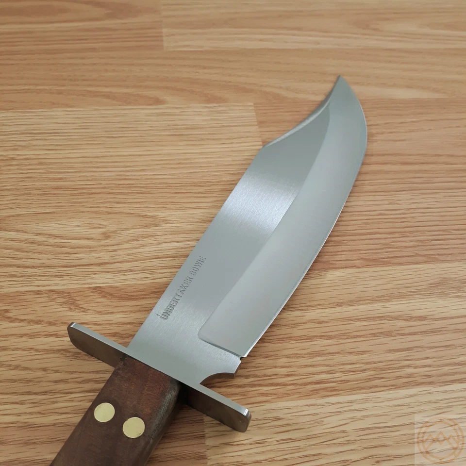 Faca fixa Condor Undertaker 10" 1075HC aço lâmina de ponta completa cabo de nogueira - Imagem 4 de 4