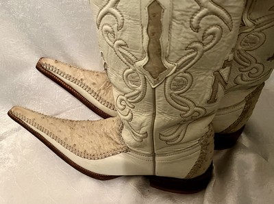 Montero Boots(boats) Montero Mens Exotic Ostrich Fashion Design Cowboy Boots 6 X  main image 3