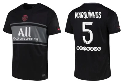 Trikot Nike Paris Saint-Germain 2021-2022 Third - Marquinhos 5 I 3rd Ligue 1 PSG