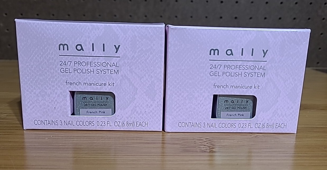 MALLY 24/7 Professional Gel Polish System French Manicure 3 pc Kit