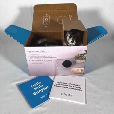 Amazon New Echo Dot (4th Gen.) Smart Speaker - Charcoal - New Open Box