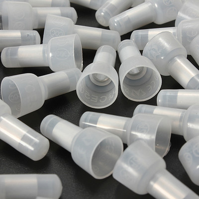 100 PCS PACK 12-10 Gauge Transparent Closed End Crimp Cap CAPS Wire UL Approved