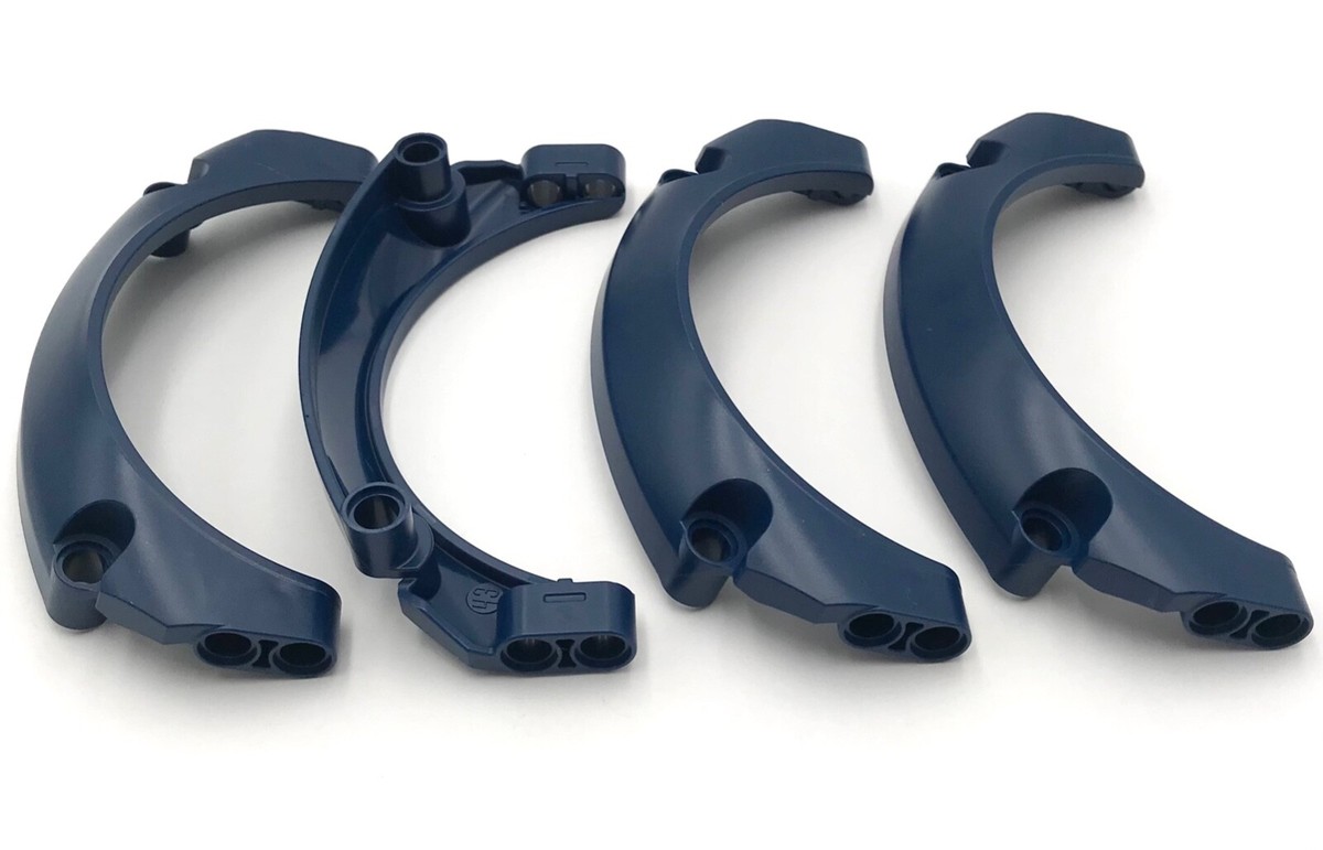 Lego 4 New Dark Blue Technic Panel Car Mudguard Arched #43 11 x 2