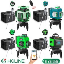16 Line Laser Level Wasserwaage 4D 360° Kreuzlinienlaser Kit mit Koffer + Stativ