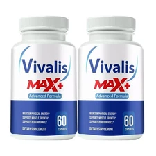 2-Pack Vivalis Max Supplement For Men, Max Strength, Vivalis Max - 120 Capsules