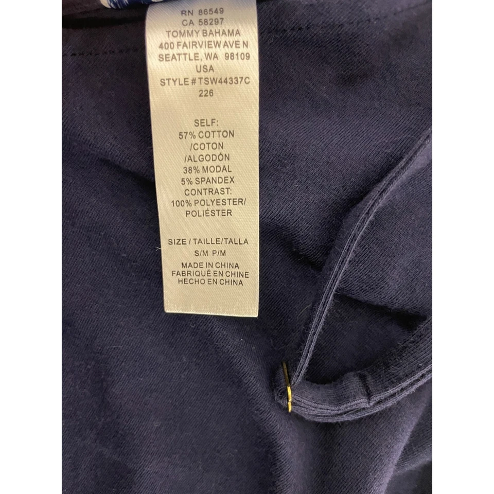 Tommy Bahama Scarf Dress Women S/M PM Blue Spaghetti Strap Swim Cover Up V Neck - Image 4 of 4