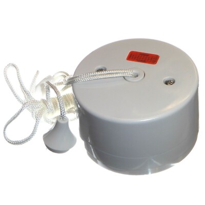 16A Round Pull Cord Switch For Bathroom Fan Immersion Heater 16 Amp ...