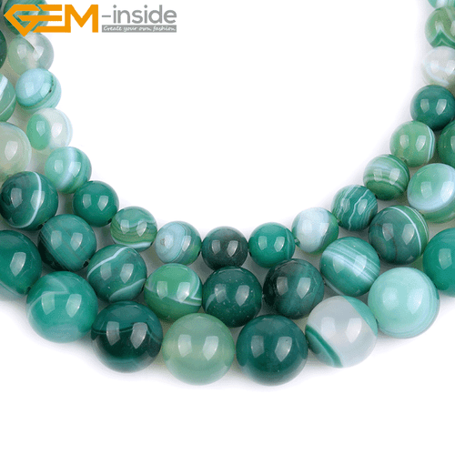 Lote de cuentas de piedra de ágata redonda natural para la fabricación de joyas a granel tamaño / selección de color - Imagen 24 de 149