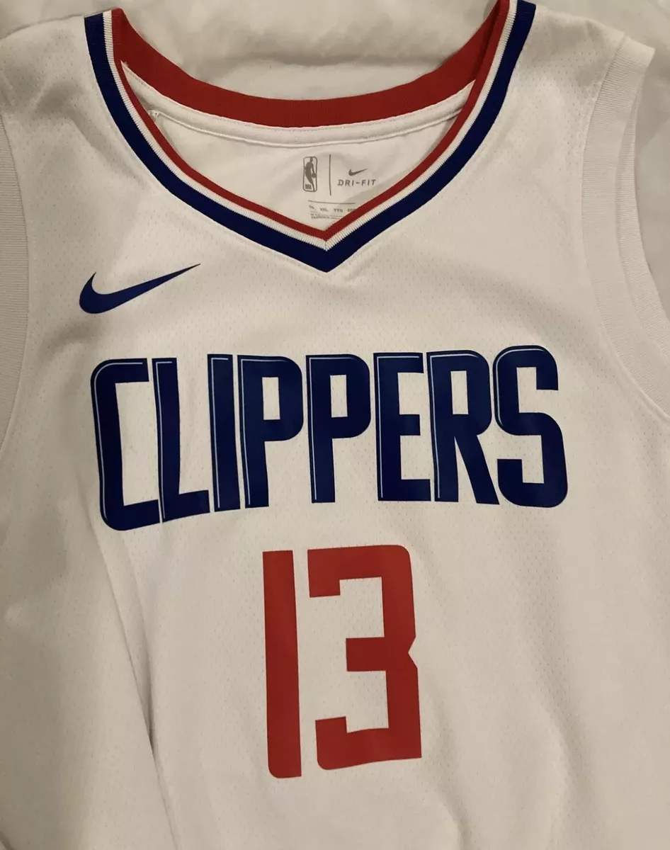 Los Angeles Clippers Paul George 13 Nike Swingman Jersey White