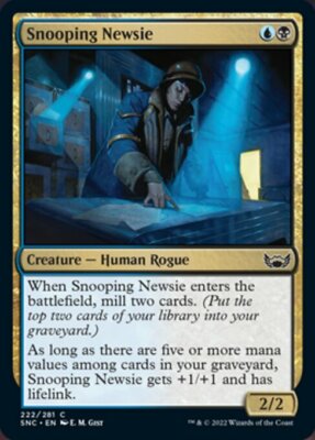 SNOOPING NEWSIE x4 mtg NM-M Streets of New Capenna 4 Common