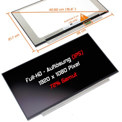 15,6'' LED Display matt passend für Huawei MateBook D15 BoB-WAH9 Full HD 72% Gamu