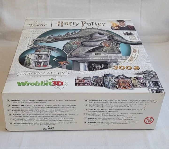 Rompecabezas Harry Potter 300 Piezas 3D Diagon Alley Colección - Banco Gringotts Foto 4 de 4