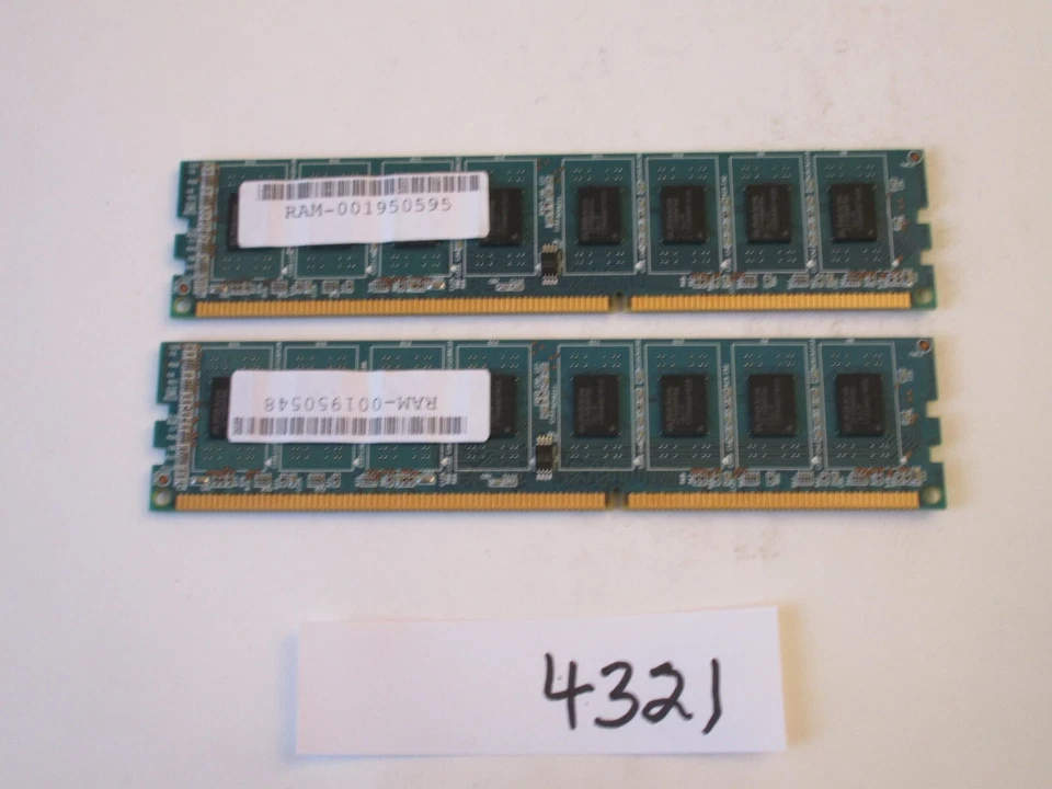 Ramaxel 2x2Gb=4Gb PC3-10600 1333Mhz DDR3 Desktop Memory RAM (4321) - Image 2 of 2