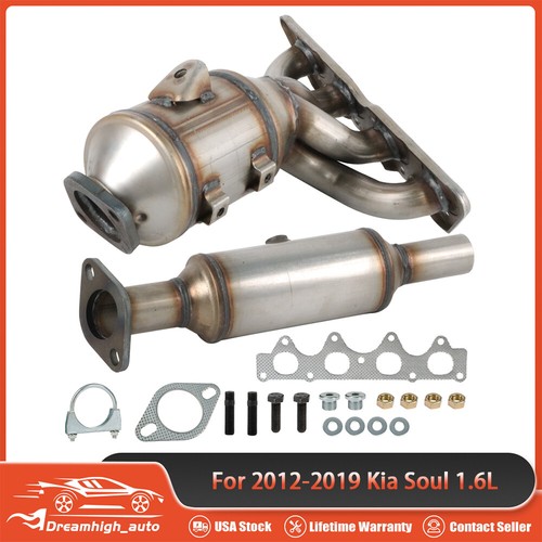 For 2012 2019 Kia Soul 1.6L Manifold Catalytic Converter Front and Rear 768713980537 eBay