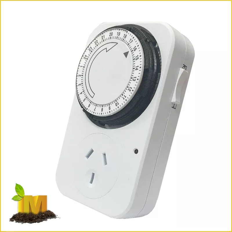 Australian plug 10A Heavy Duty 24 HOUR analogue timer 4 Hydroponics grow light