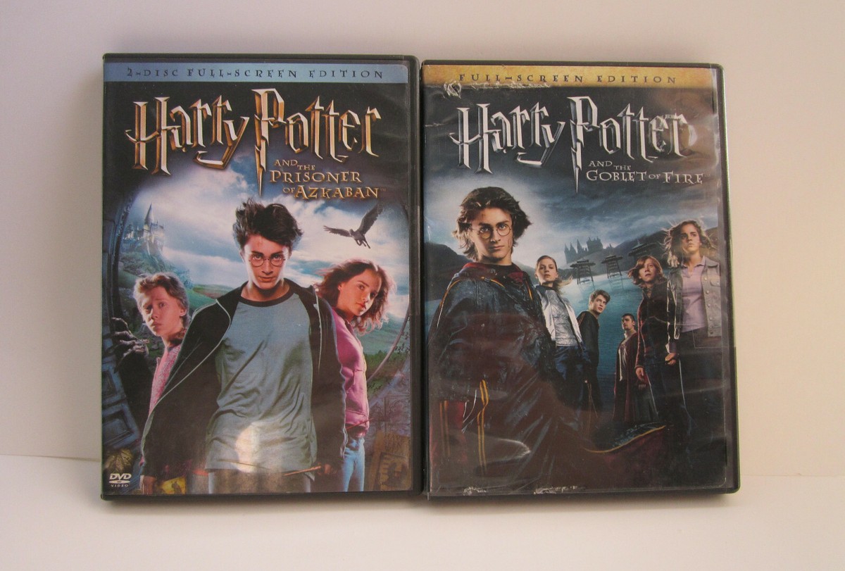 Harry Potter-Lot of 2 dvd's(Prisoner of Azkaban & Goblet of