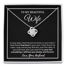 To My Wife Necklace, Christmas Gifts For Women, Anniversary Gift For Wife