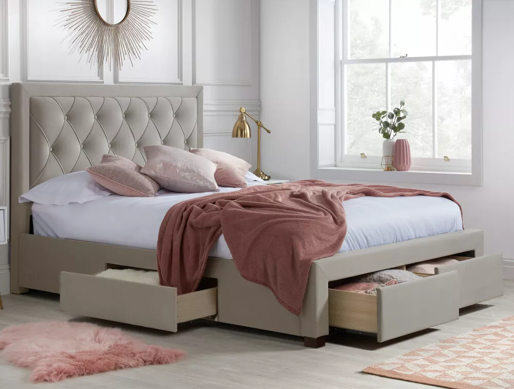 Queen size base with drawers deals